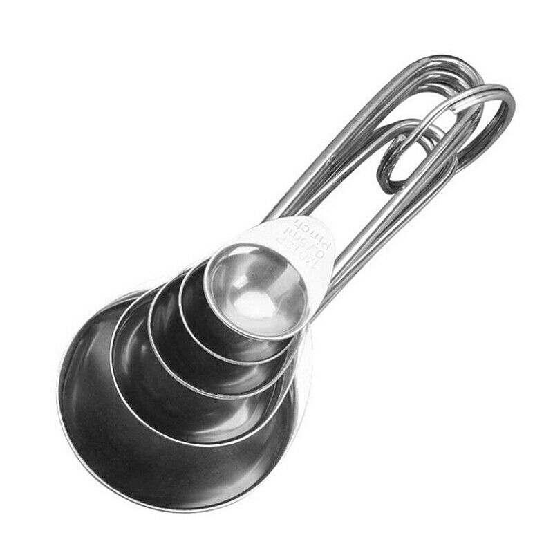 5Pcs/Set Stainless Steel Measuring Cup Kitchen Scale Measuring Spoons Sco.l8