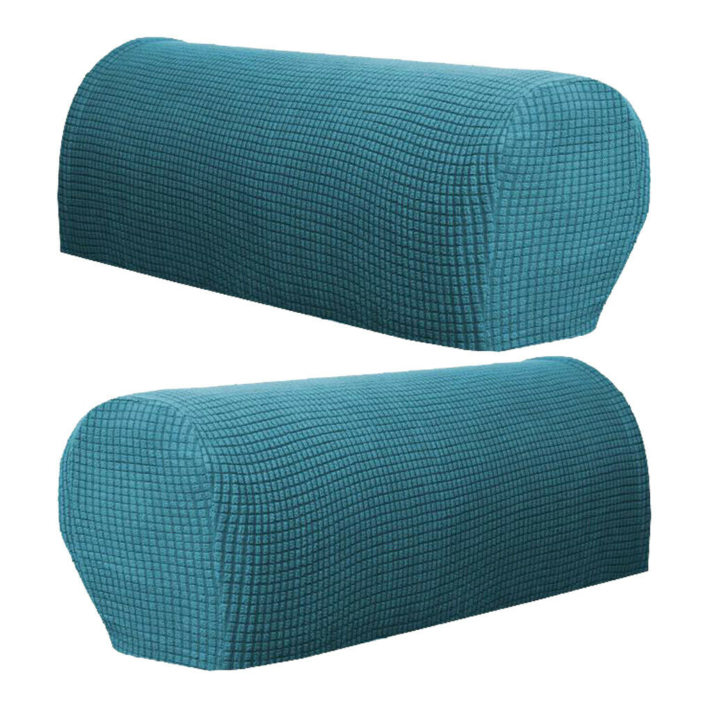 Set of 4 Armrest Cover Stretch Fabric Anti-Slip Recliner Furniture Protector
