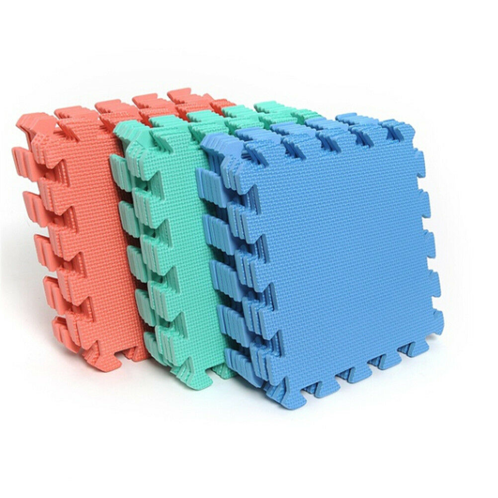 10pcs Puzzle Floor Foam Gym Mats Thick Squares Tile Kid Play Pads HA BH _DD