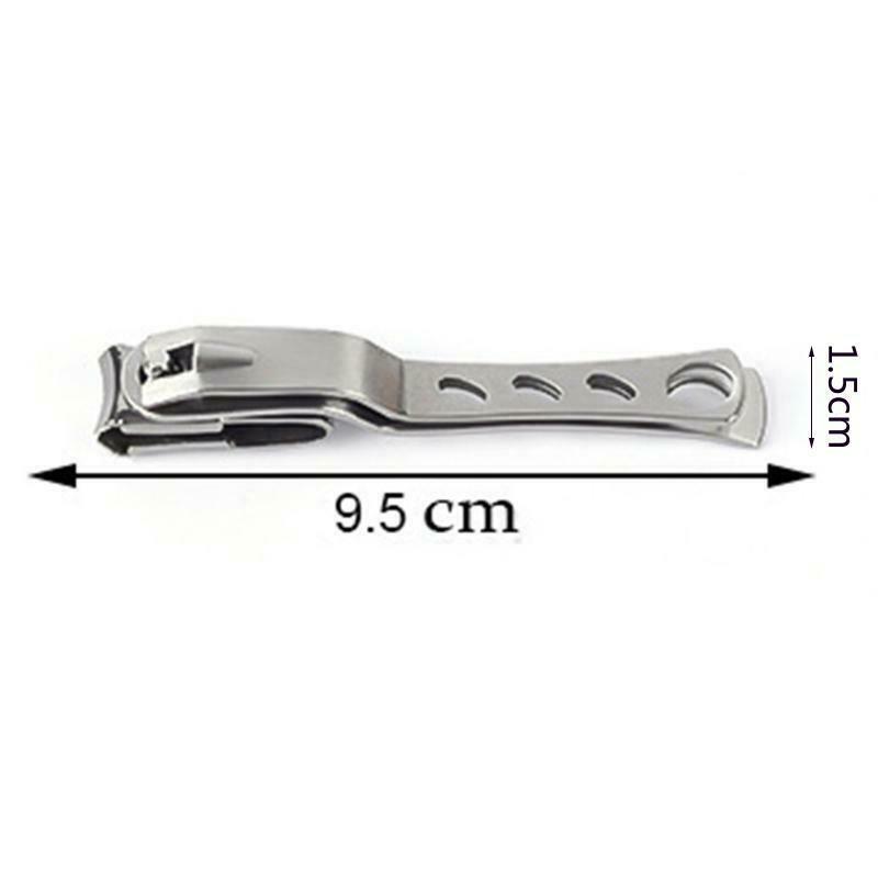 Stainless Steel 360 Degree Rotary Cuticle Nail Clipper Fingernail Toenail Cutter