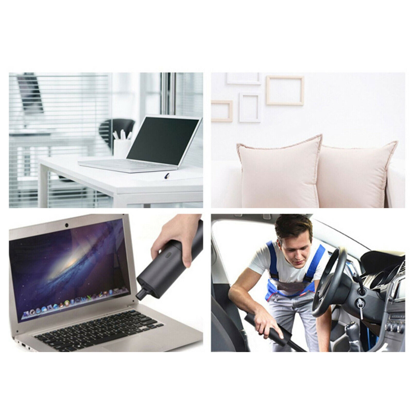 Portable Handheld Cordless 35W Car Vacuum Cleaner 2.0kpa Suction Brush Motor