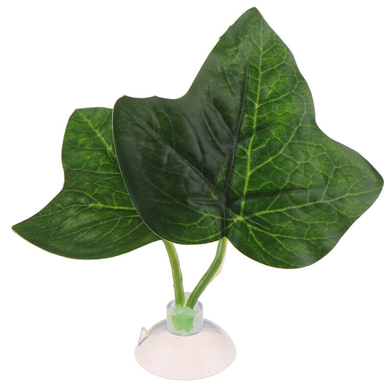 Aquarium Decor Artificial Plant Leaf Betta Rest Fish Plant With Suction Cu Tt
