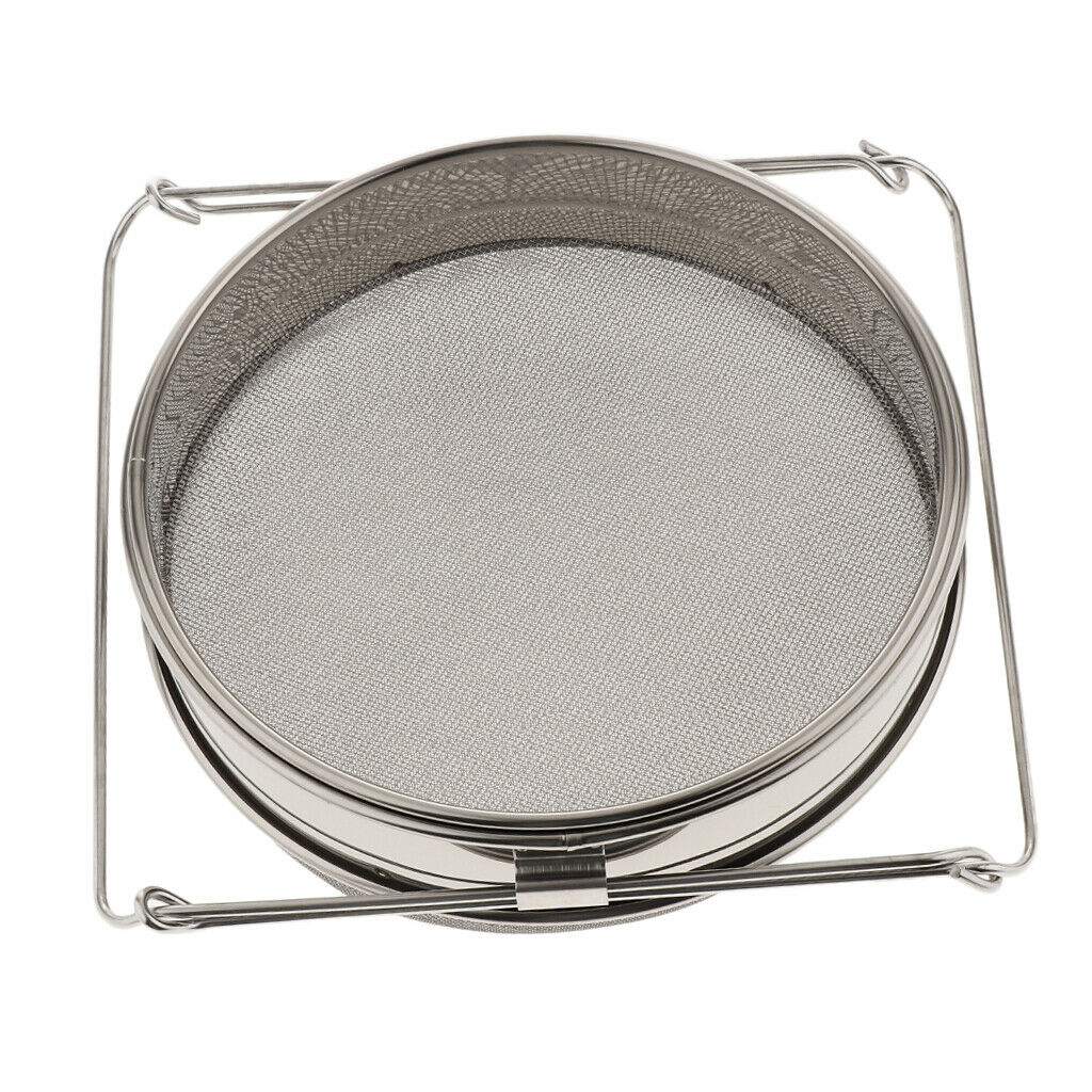 Stainless Steel Beekeeping Double Honey Strainer Filter Set Apiary Supplies