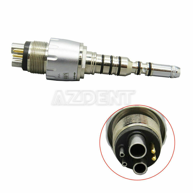3pcs Dental Multiflex Coupling Coupler 6 Pin For Fit Fiber Optic Handpiece