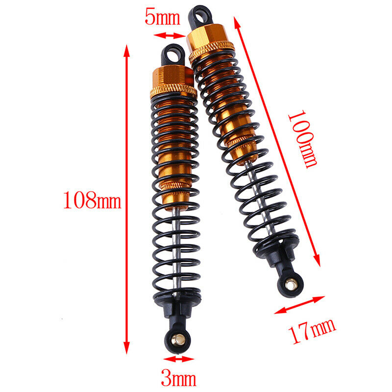 2Pcs aluminum alloy 108004 shock absorber cuitable for HSP 1:10 94111 94188BDAU