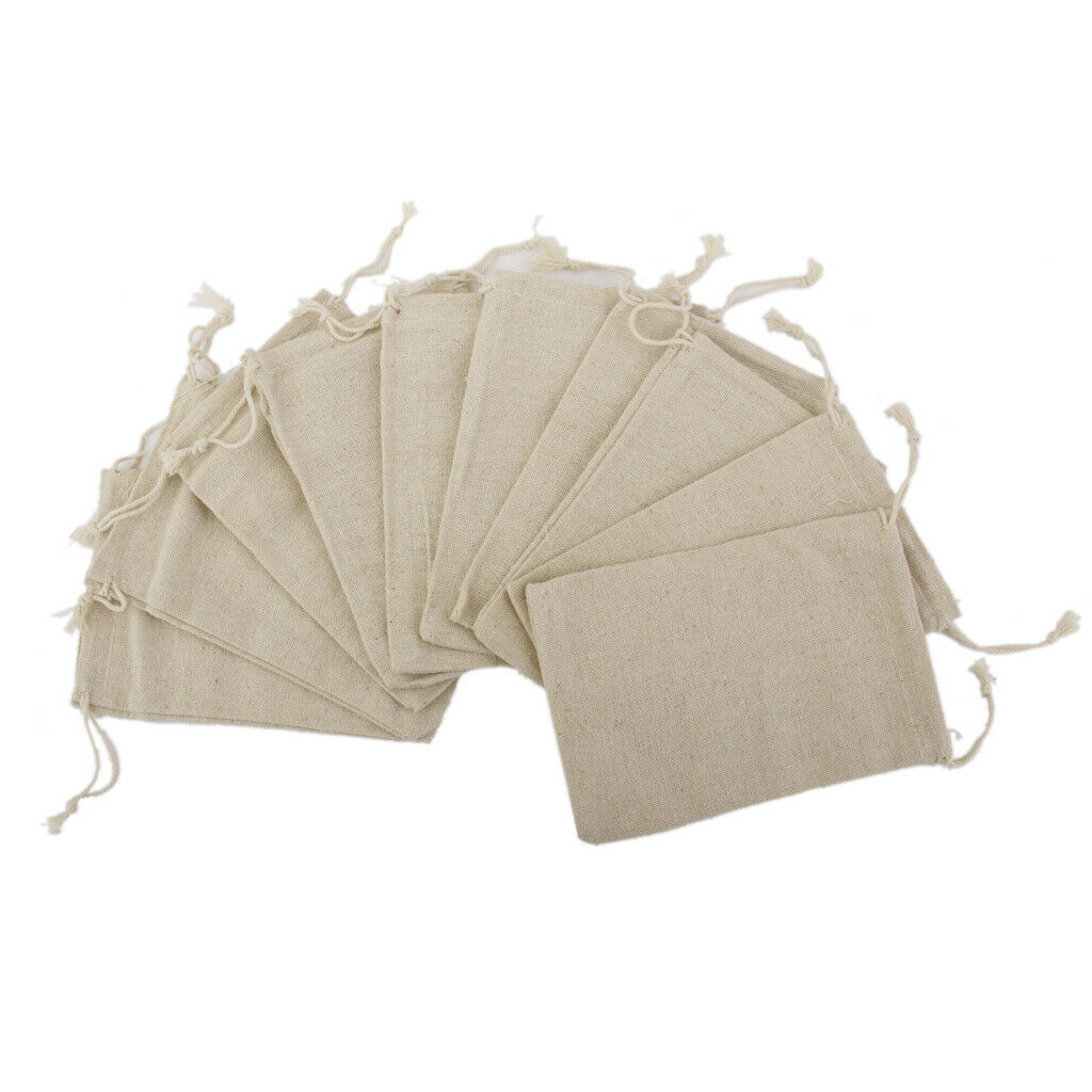 50Pcs Small Burlap Jute Bags Gift Jewelry Pouches for Wedding DIY Snacks