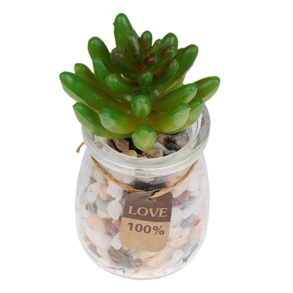 Set of 2 Artificial Succulent Flower Real Touch Simulation Faux Plant 304
