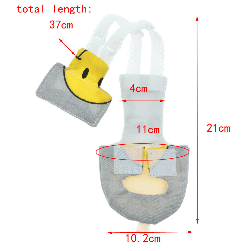 Breathable Birds Diaper Wrap Urine Pad for Parrot Adjustable Parrot Nappy L