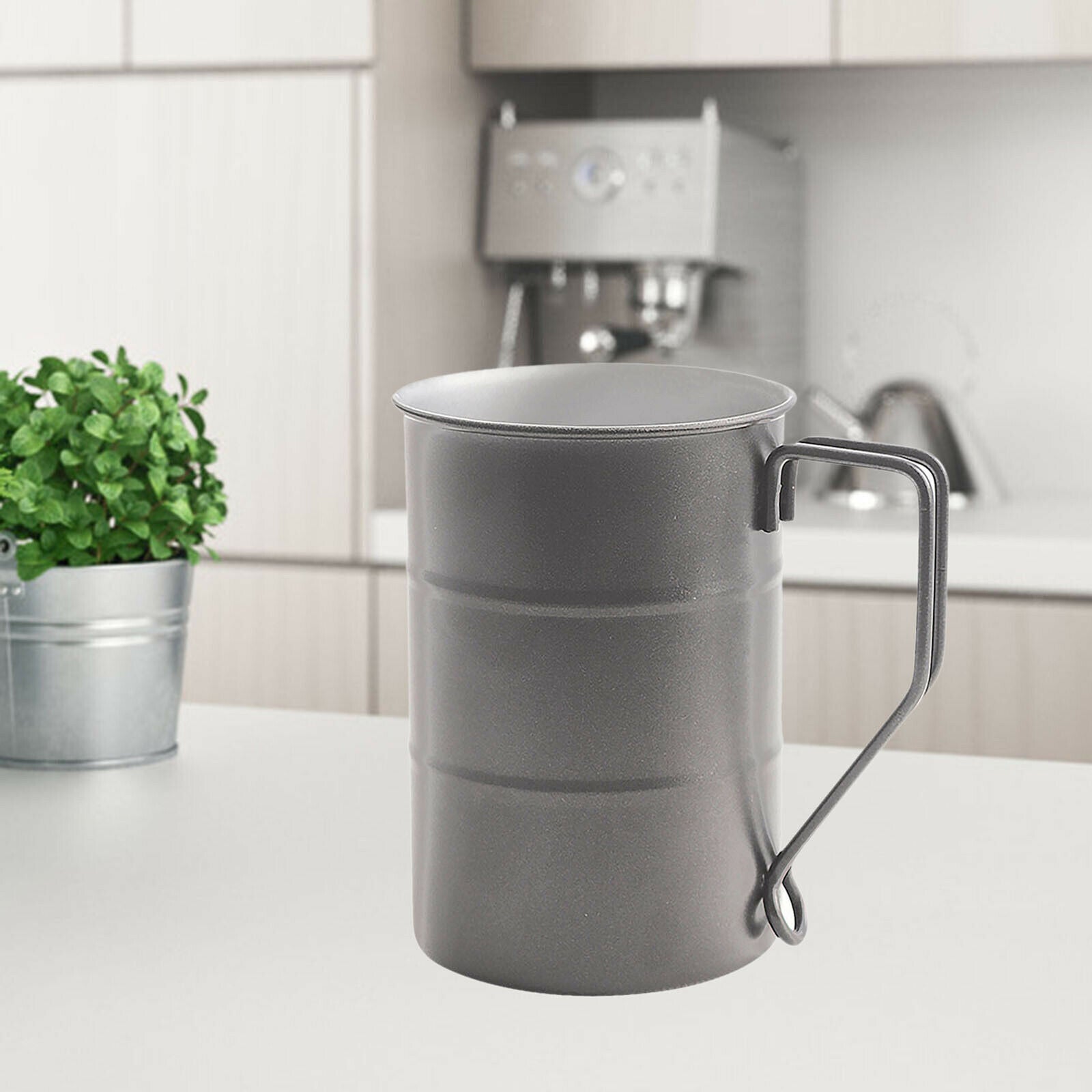 304 Stainless Steel Beer Mug with Handle Water Cup Tea Cup 400ml Household