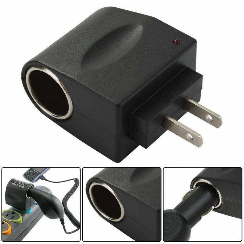 Car Auto Cigarette Lighter Adapter Converter Wall 110V~220V AC Power to 12V DC ~