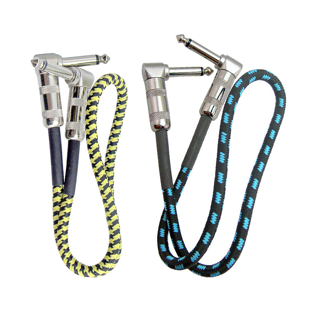 2 Pcs of Pa Guitar Cable Wire Guitar Patch Cable for Guitar Effect Pedal