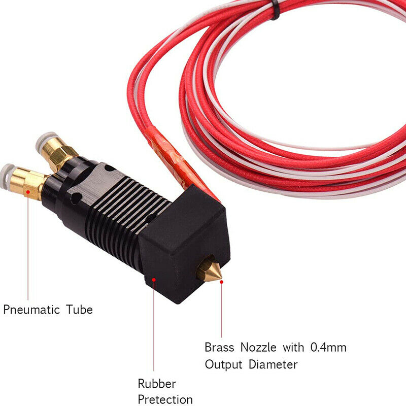 2 in 1 Out Dual Color Metal Hotend Extruder 24V fit for Ender-3 TEVO ALFWISE A6