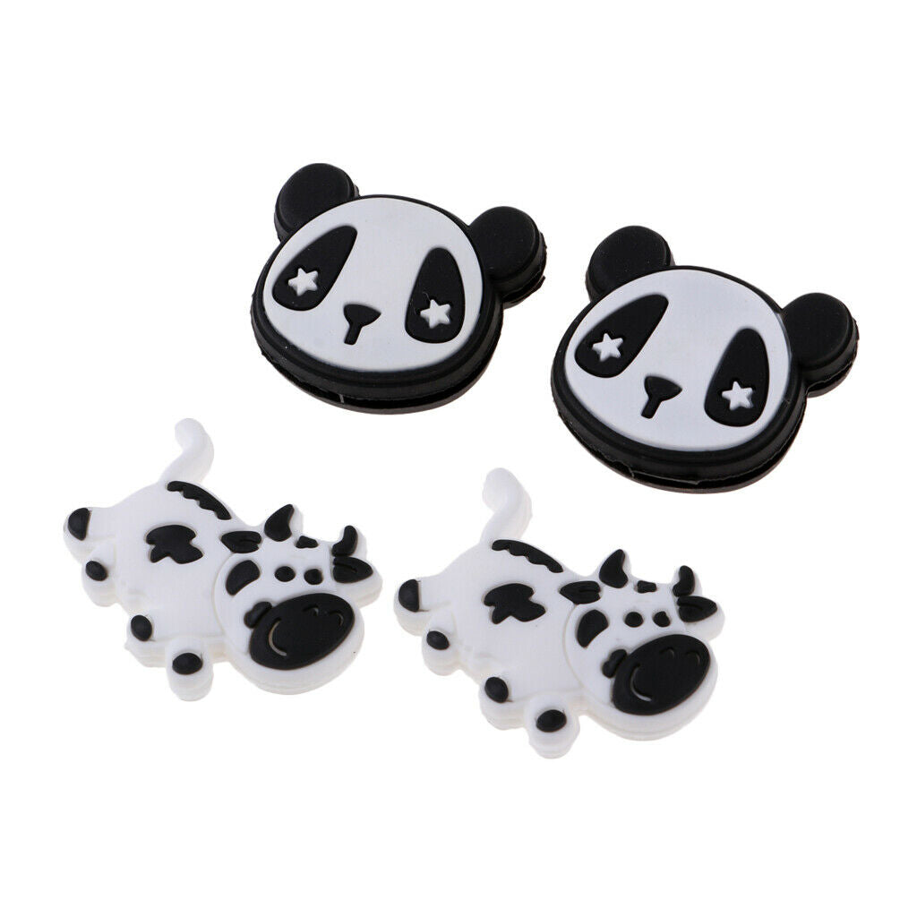2 Pairs Durable Silicone Funny Shock Absorber Tennis Dampeners for Rackets