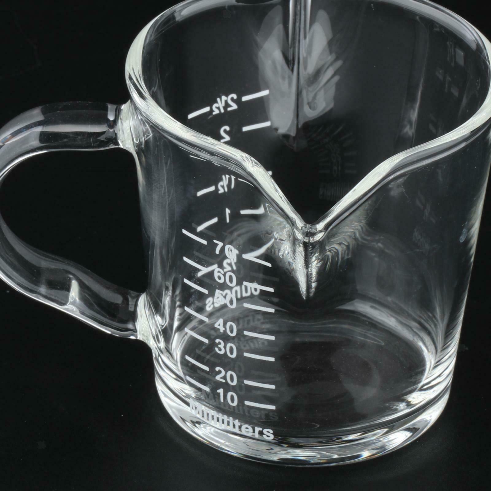Glass Measuring Cup Jigger Shot Glass and Scale Ounce Cup for Tea Cafe