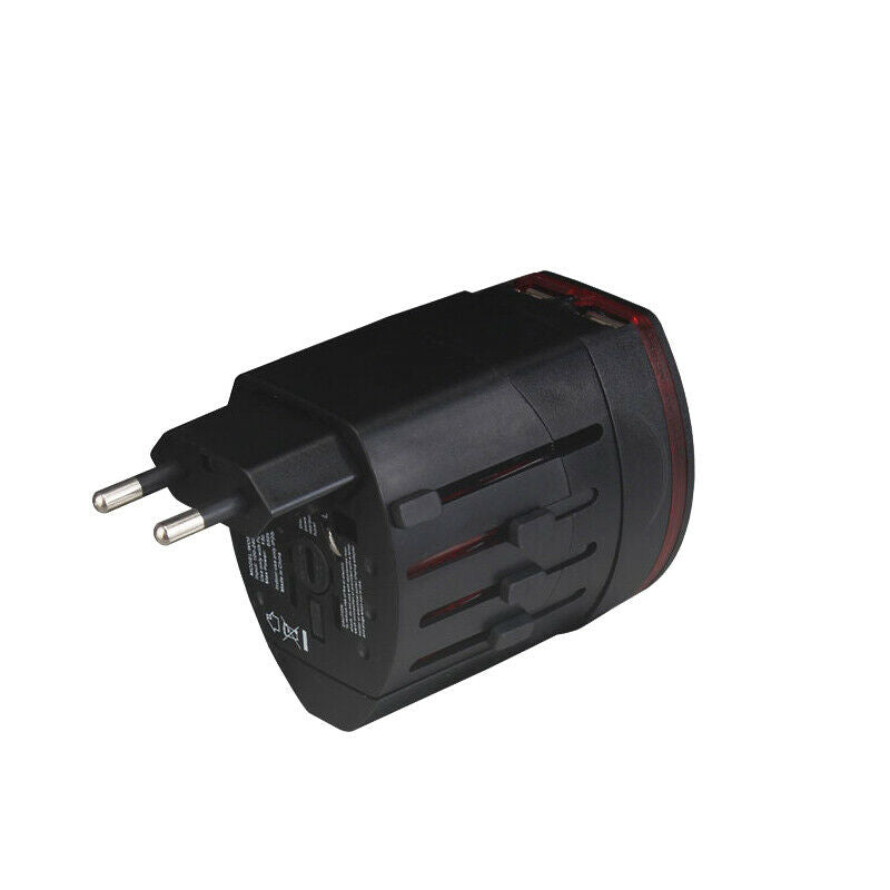 Worldwide Travel Multifunction Power Plug Adapter Conversion Socket USB Charger