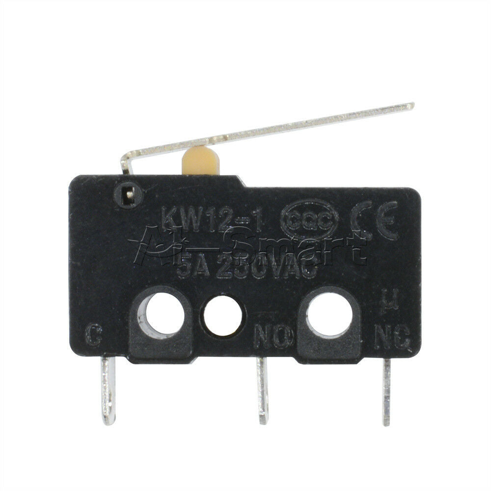 Chic 10PCS Tact Switch KW11-3Z 5A 250V Microswitch 3PIN Buckle AS