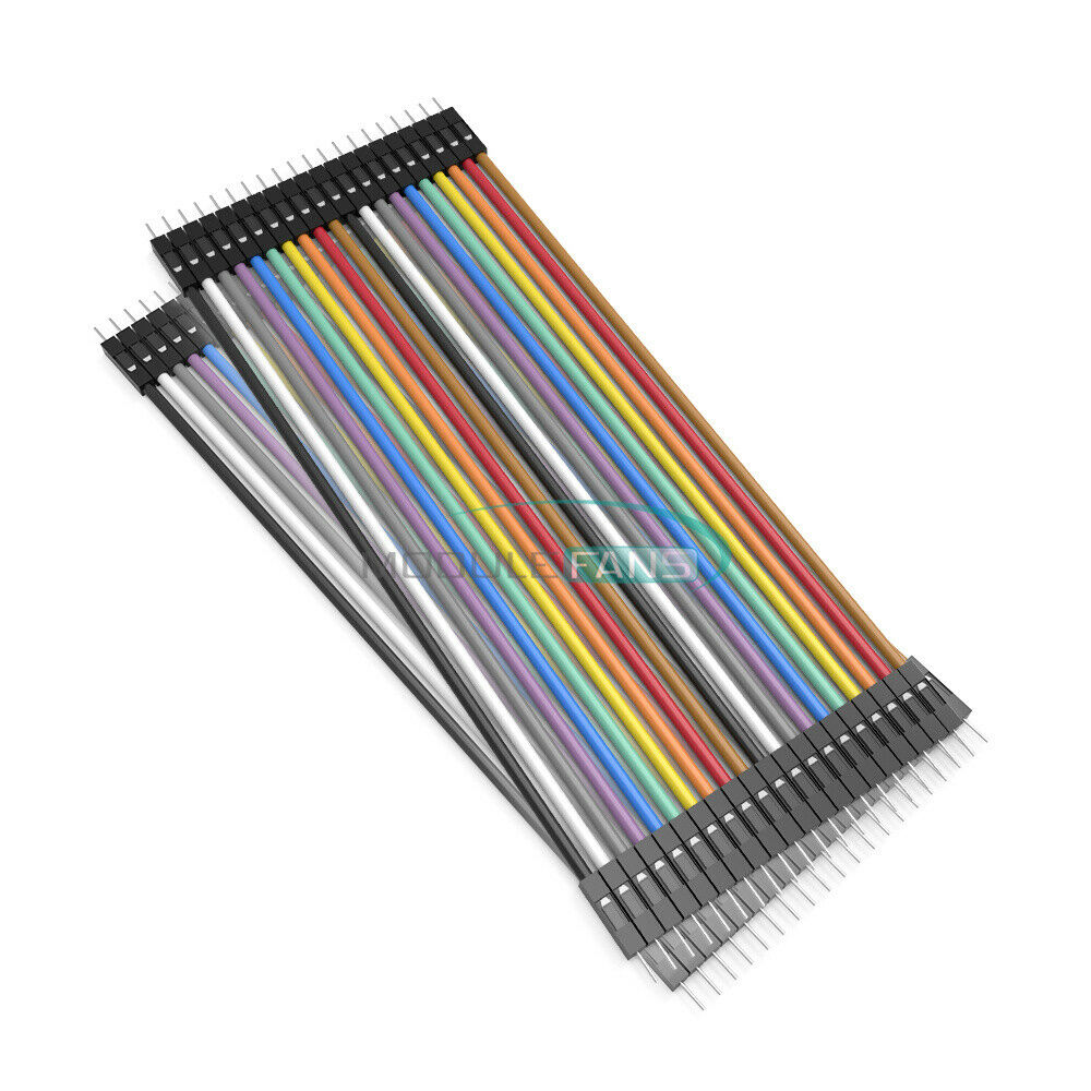 2PCS 40pcs 20cm Dupont Wire Jumper 2.54MM Male to Male 1P-1P Cables For Arduino