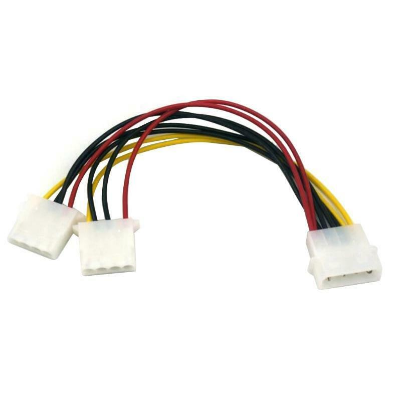 Hard Drive Optical Drive Interface Cable 20cm 4 Pin One In Two 2 Way PSU Power