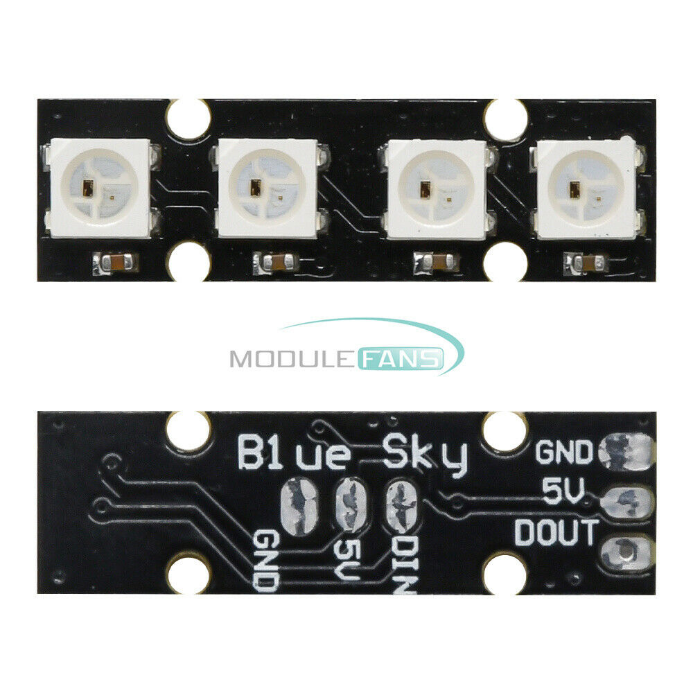 WS2812B RGB 5050 4 LED Strip Light Board For RC Flight Controller NAZE32 CC3D