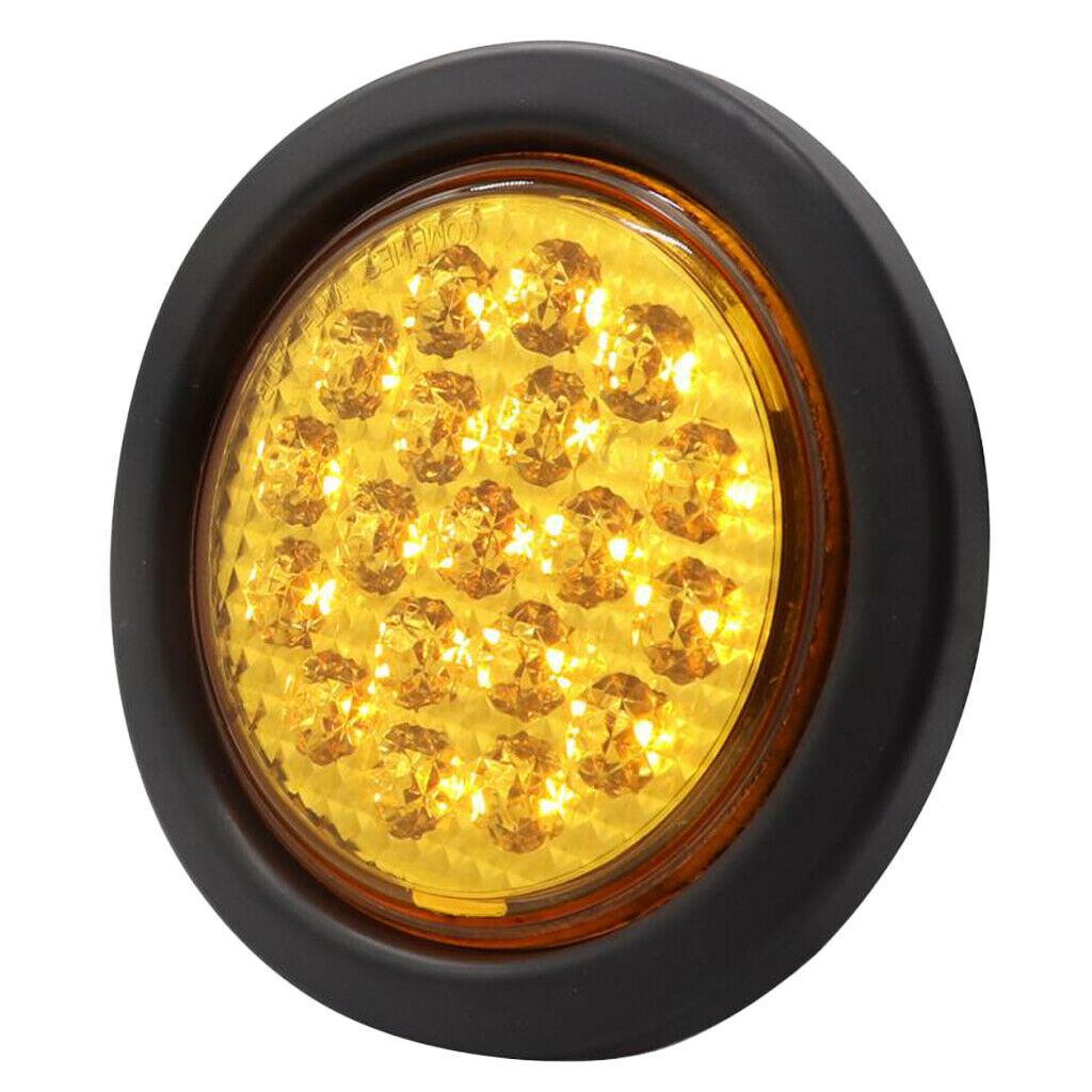 10-30V 19 LED Car Truck Trailer Taillight Turn Signal Light (Yellow Light)