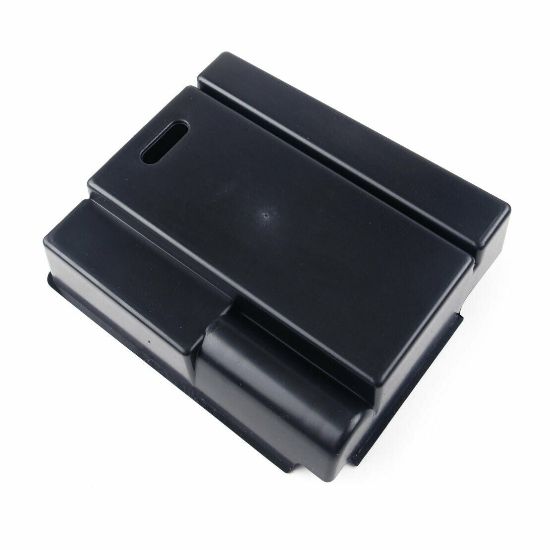 ABS Secondary Armrest Console Storage Box Fit for Hyundai IX35 Tucson Black as