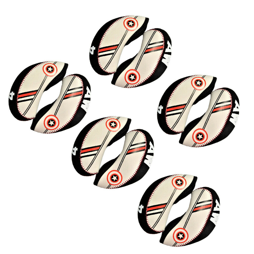 10pcs Golf Iron Club Head Cover Neoprene Irons Headcover Protector Accessory