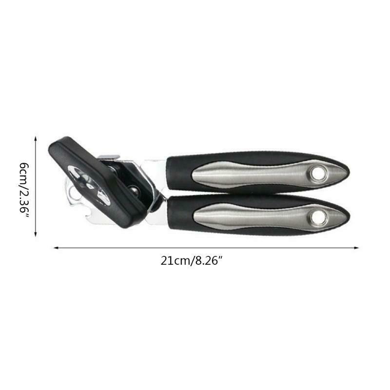 Handheld Bottle Tin Can Opener Kitchen Heavy Duty Jar Remover with Smooth Edges