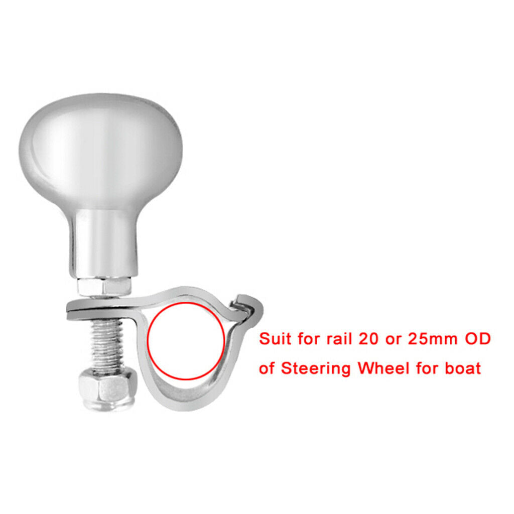 316 Stainless Steel Marine Sport Boat Steering Wheel Knob Maneuvering Knob .