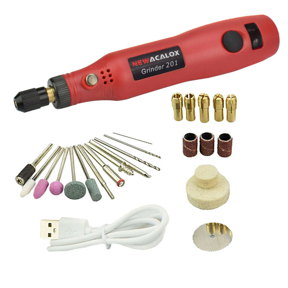 Multi-function Cordless Electric Drill Grinder Kit Variable Speed Milling