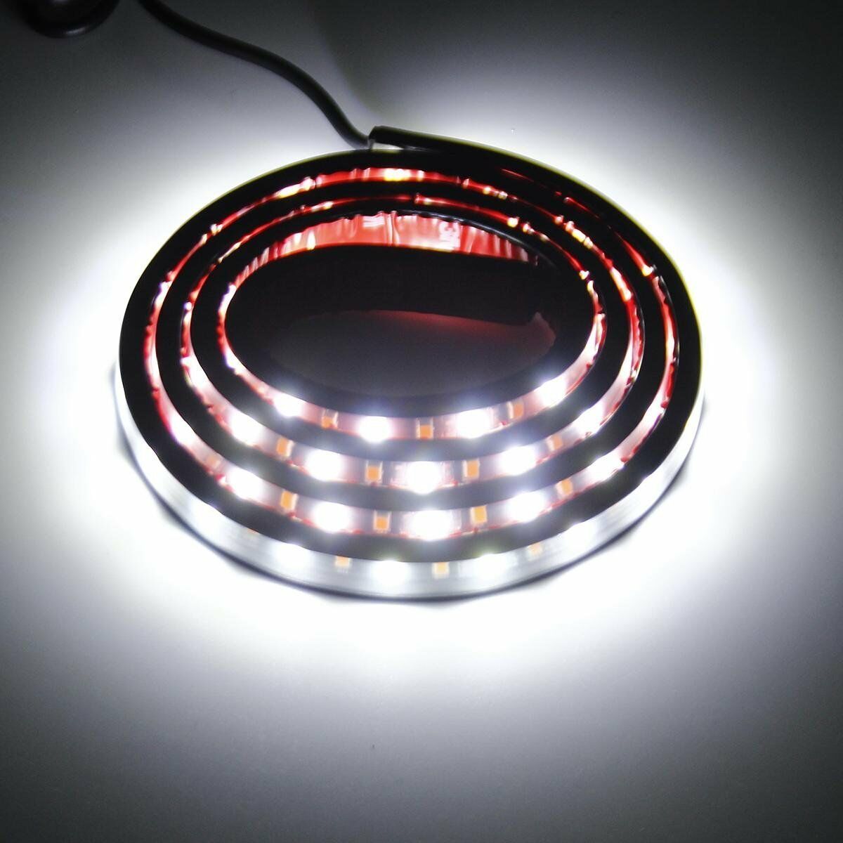 2X Amber White 120SMD 48" LED Strip Bar Turn Signal Light Running Parking Lights