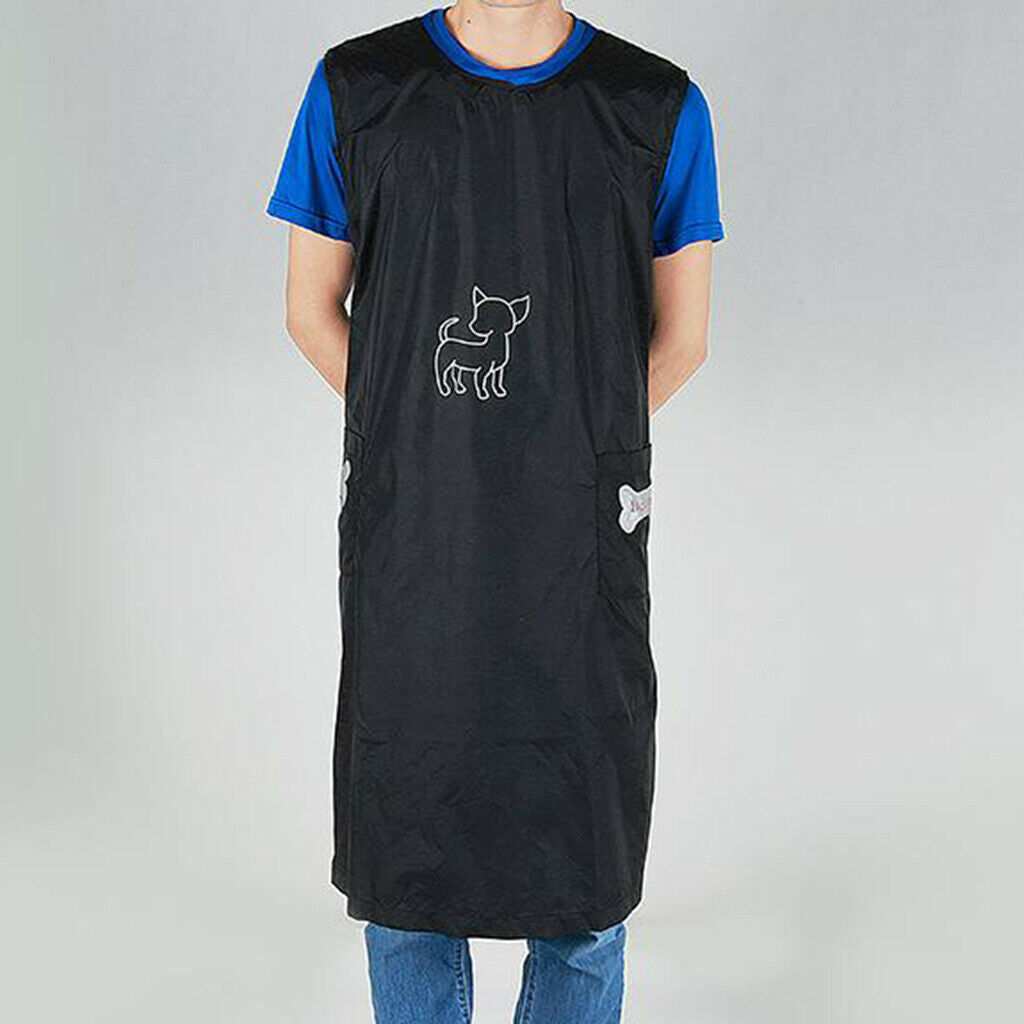 2pcs Waterproof Pet Grooming Apron Pet Shop Workwear Smock for Women Men L