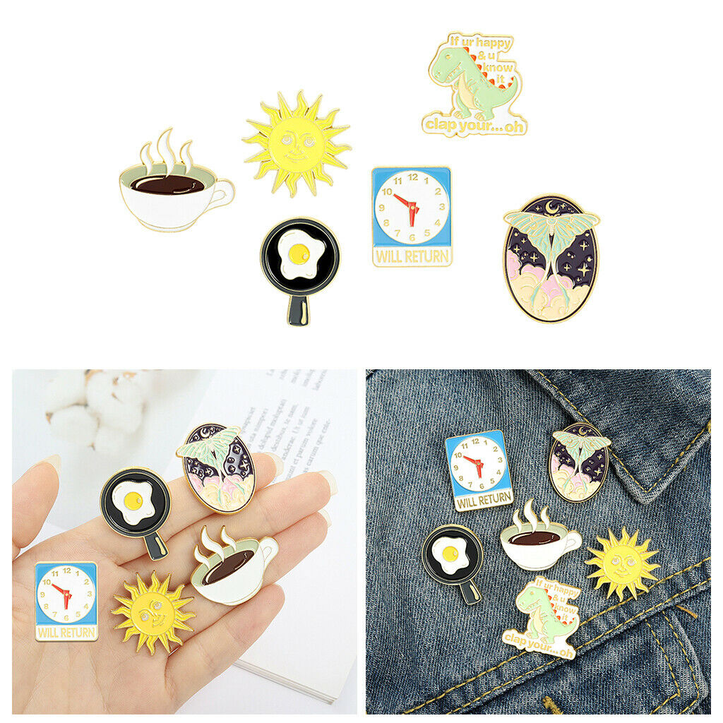 Enamel Pins Sun Custom Funny Brooch Bag Clothes Lapel Pin for Kids Friends