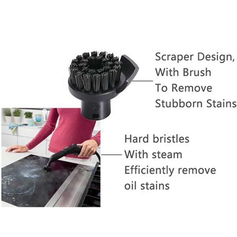 for Karcher SC2 SC3 SC4 SC5 CTK10 CTK20 Window Nozzle Scraper Round Brush foV3C8