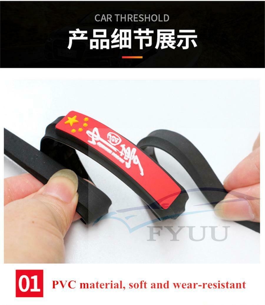 4pc 40cm Universal Car Door Edge Fender Bumper Scratch Protector Moulding Strip