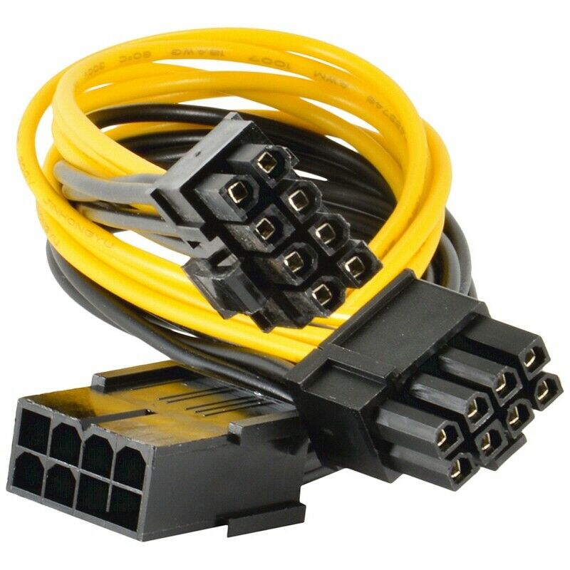 5-Pack PCI-E 8Pin to 2X 8 Pin (6+2) Power Splitter Cable for PCIE PCI ExpresX1M3