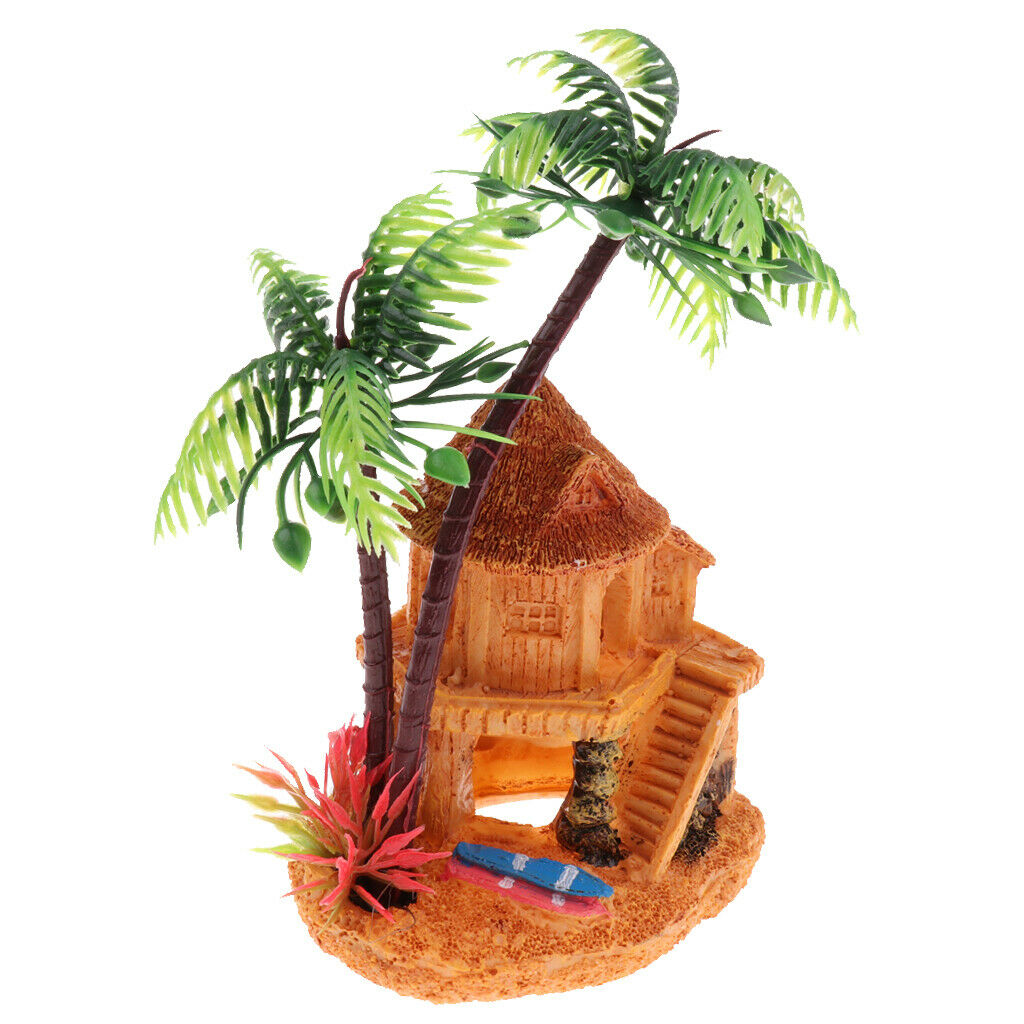 Rustic Tree Hidden Cave Aquarium Decor   Tank Ornament Reptile Terrarium