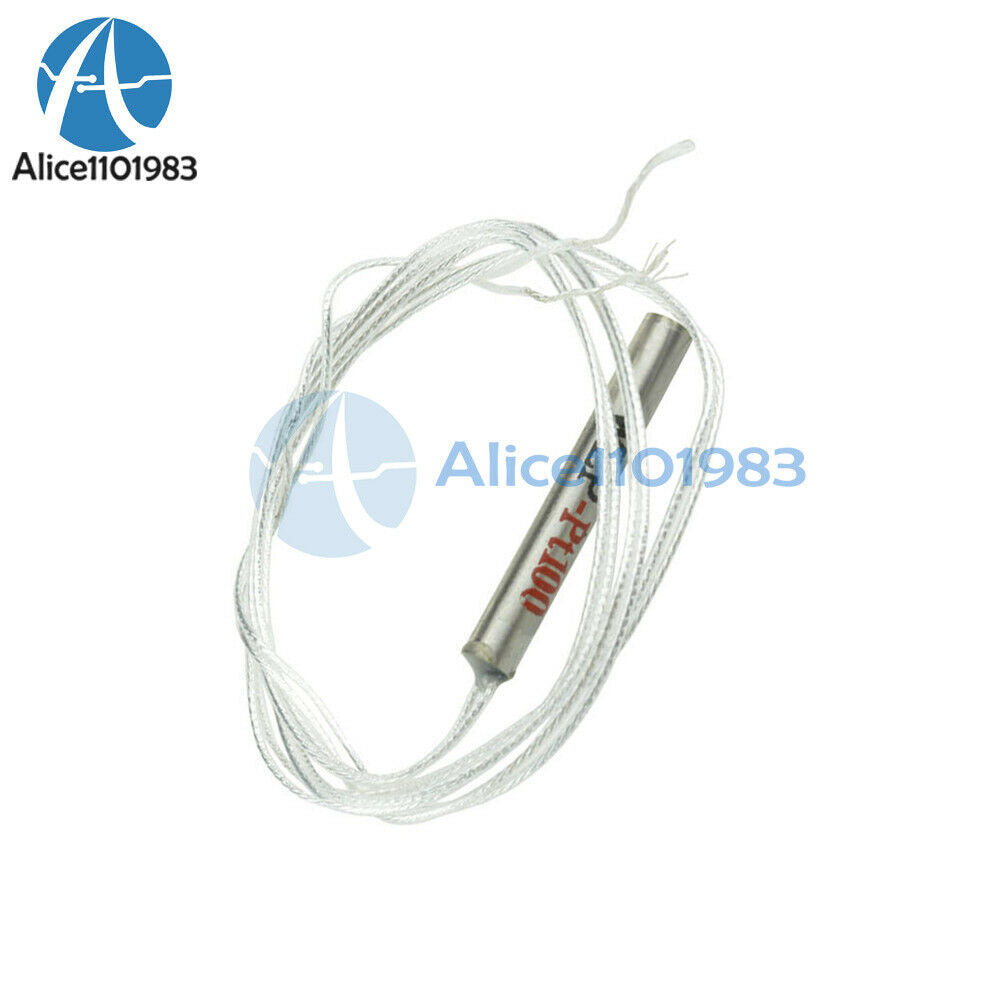 10PCS PT100 Platinum Resister Temperature Sensor Waterproof Probe -20℃ ~ 450℃