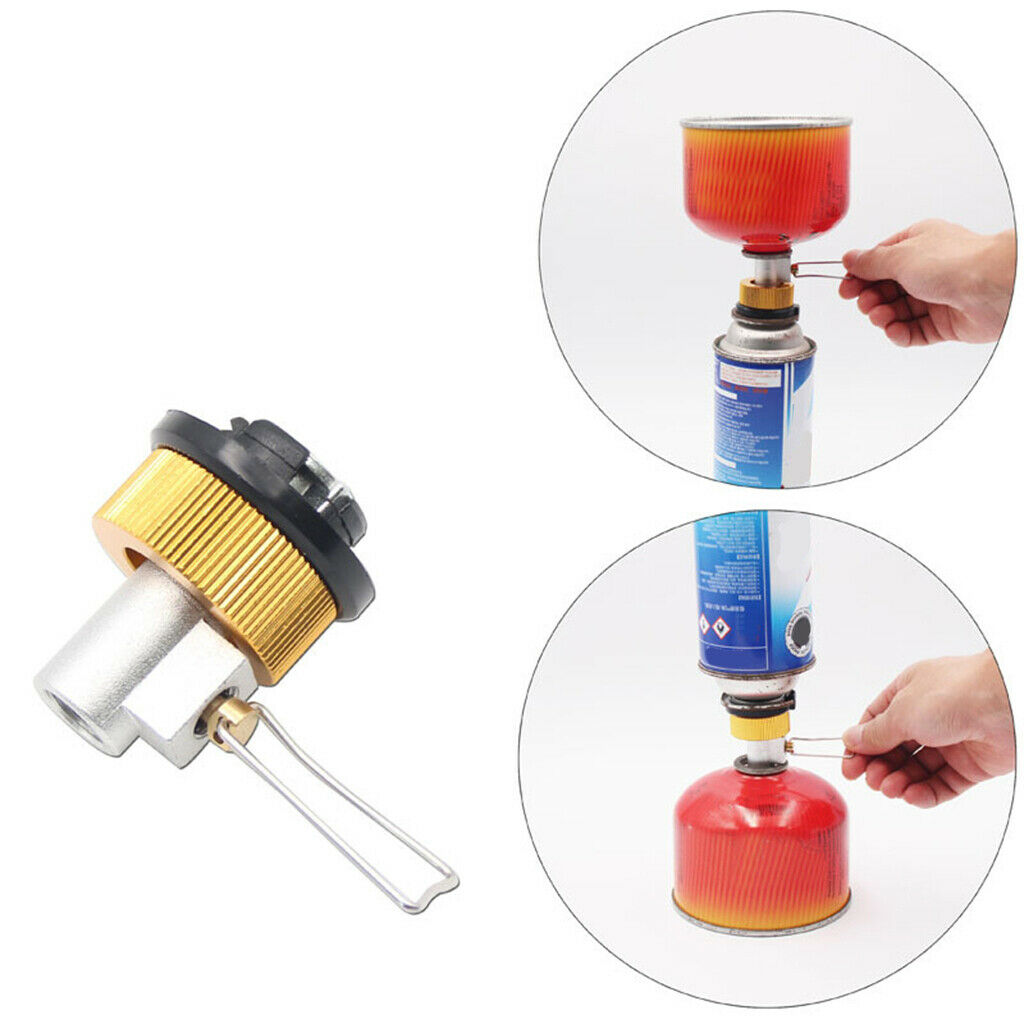 Canister Gas Refill Adapter Propane Tank Stove Conversion Nozzle Convertor