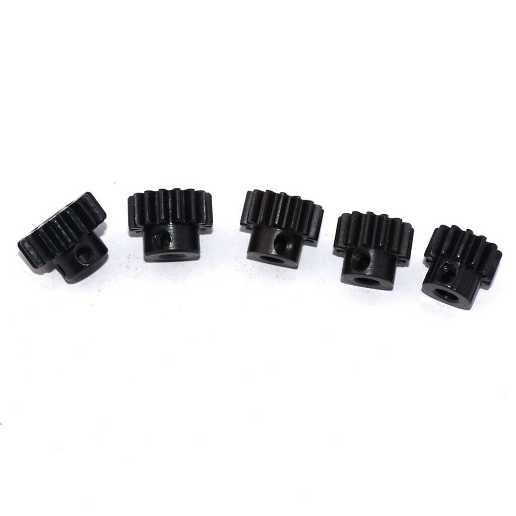 5x Steel 5mm 13T-17T Pinion Motor Gears for 1:8 RC Car DIY Replacement