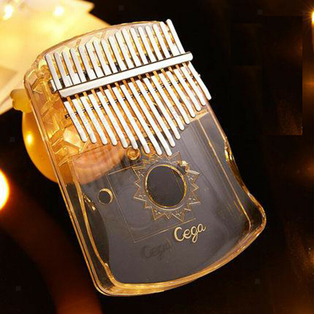 Clear 17-Key Kalimba Mbira Thumb Piano Musical Gift Hobbyists Party Clear