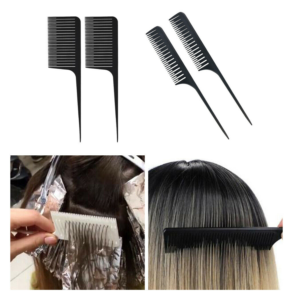 4Pcs Weave Highlighting Foiling Comb Hair Coloring Styling Dyeing Tool