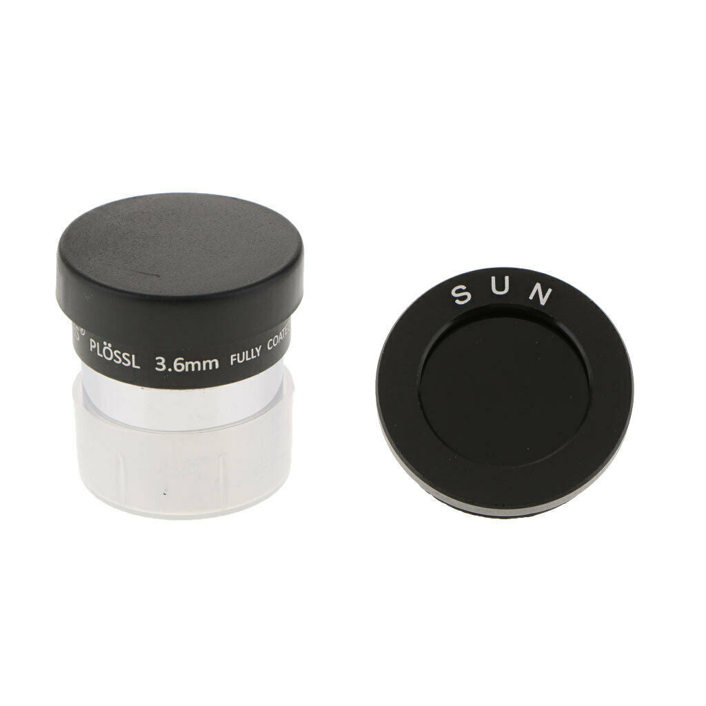 Black Filter for 1.25" Telescope Accessory & PL 3.6mm Plossl Eyepiece Lens
