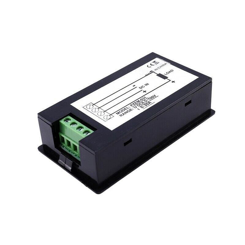 Digital Lcd Dc Voltmeter Dc 6.5-100V/20A Power Energy Meters Ammeter Current VK9