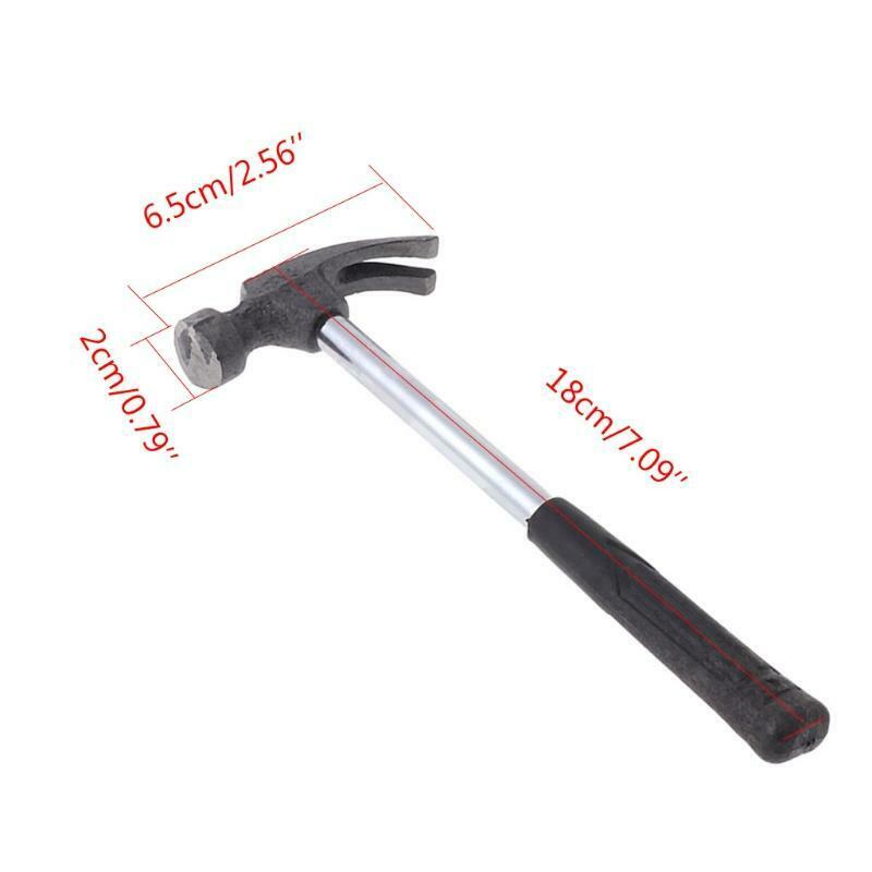 18cm Stainless Steel Hammer with Plastic Handle Hand Repair Tool For Woodworking