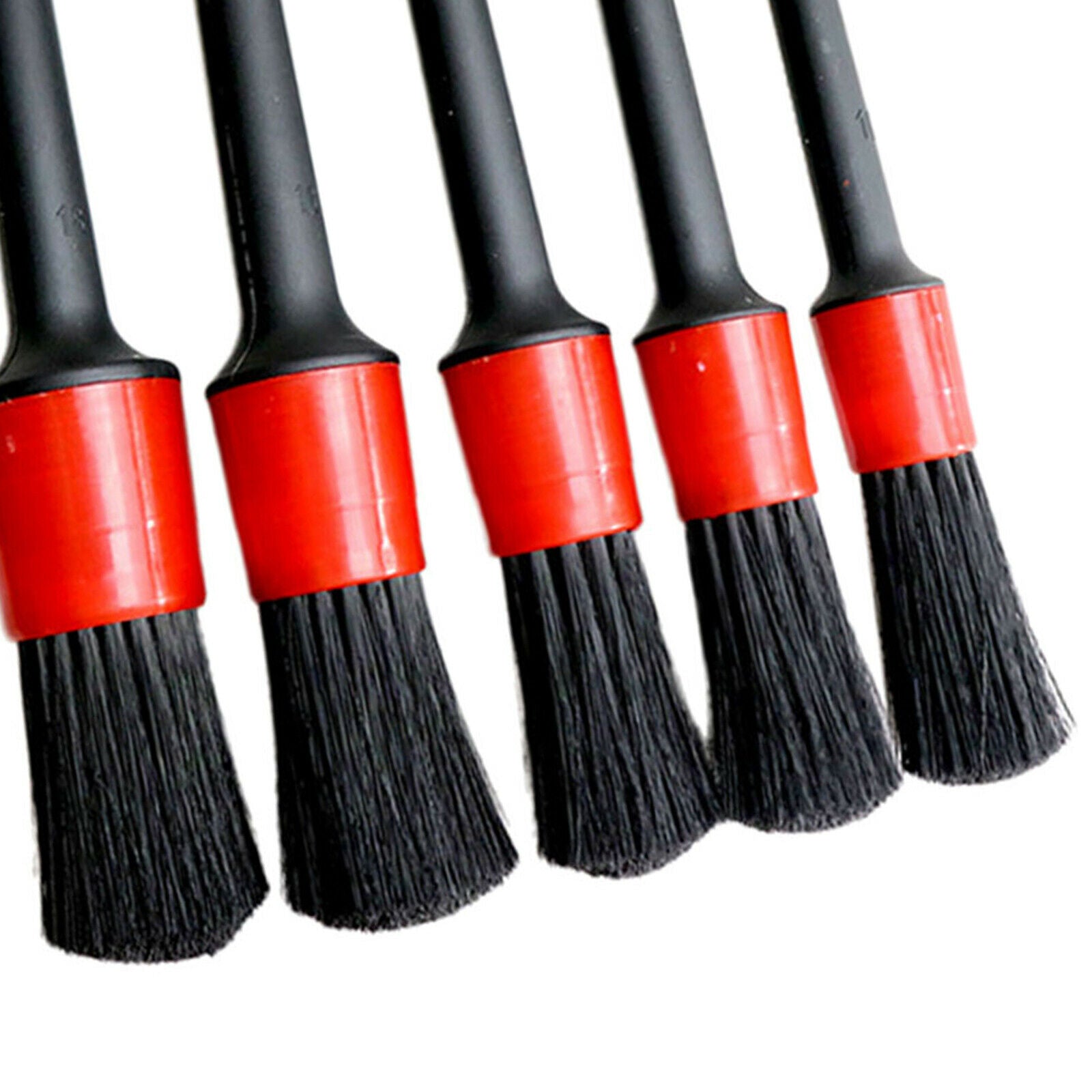 4x Car Automotive Detail Brushes Interior Detailing Brush Tool Set 5Pcs Set