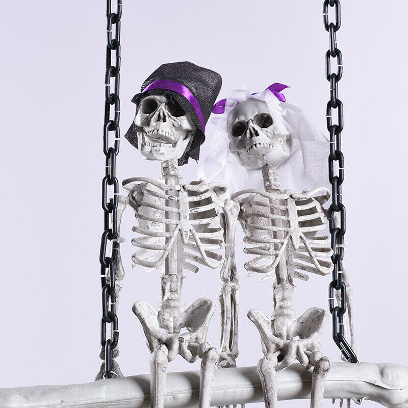 Halloween Ghost Bride and Groom Welcome Doorplate Pendant Hanging Horror Decor