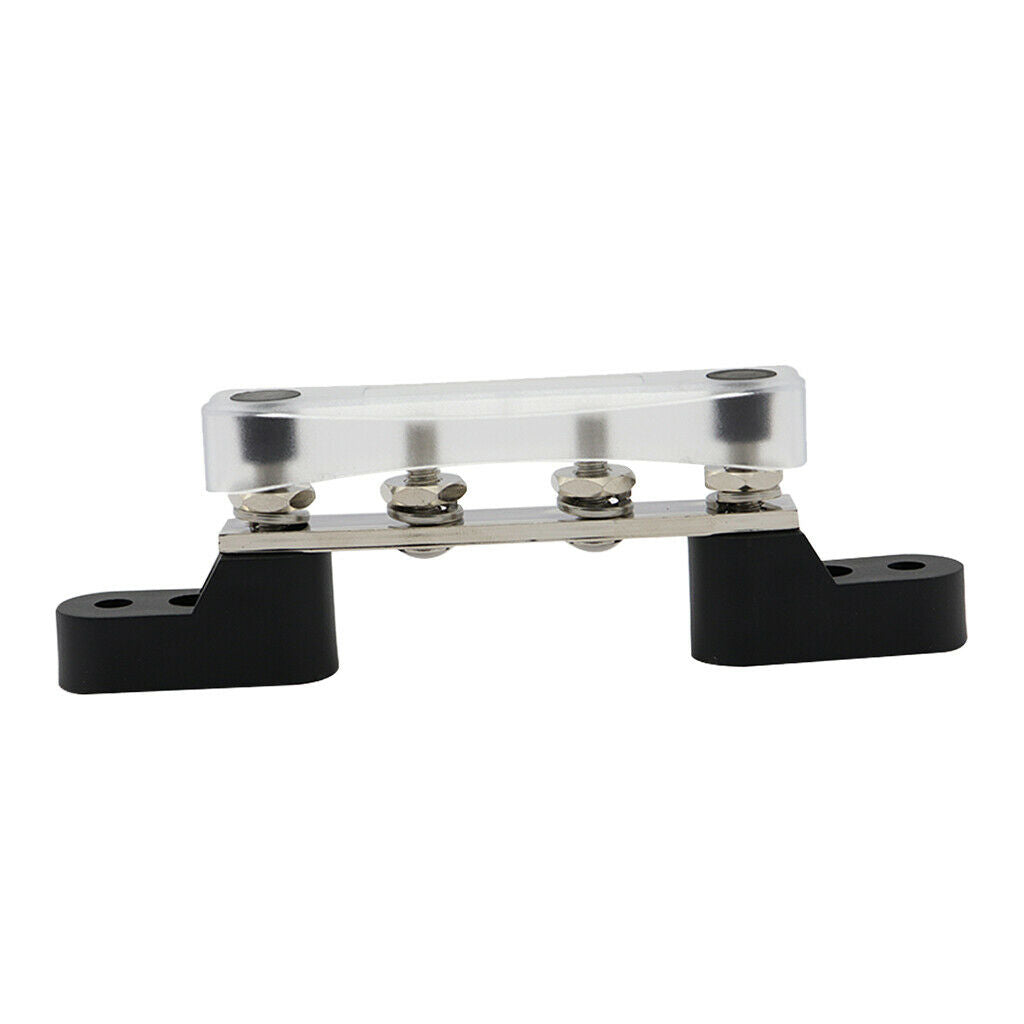 1/4 inch DC 12-48V Bus Bar Terminal Block 4 Stud M6 Heavy Duty Power