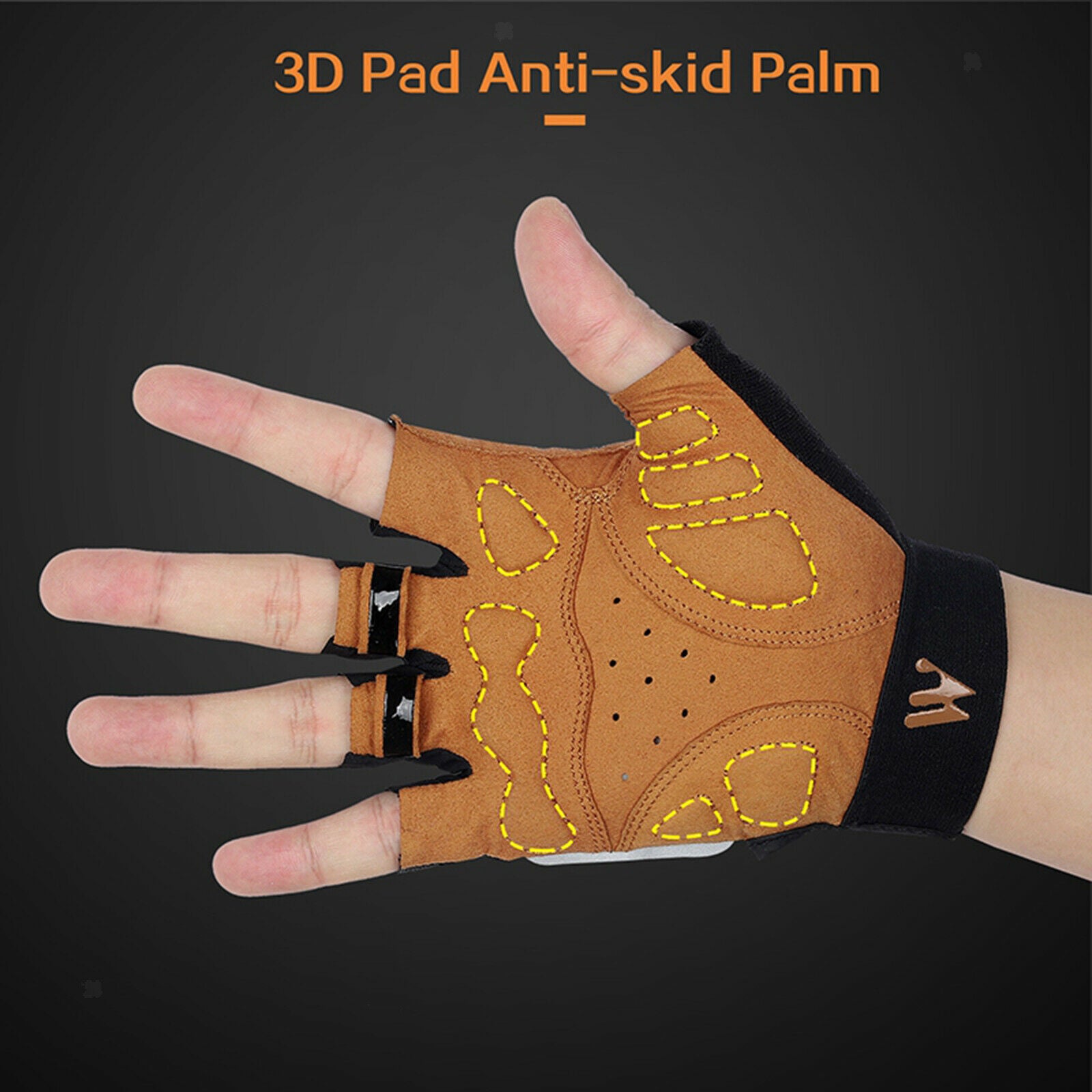 Sports Cycling Gloves Bike Bicycle Half Finger MTB Gloves 19x11cm
