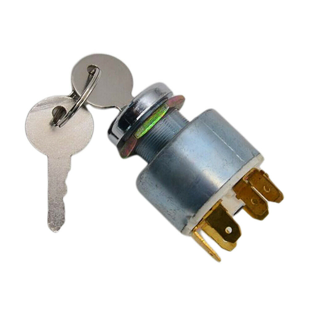 Key Switch Ignition Barrel And 2 Keys 12V