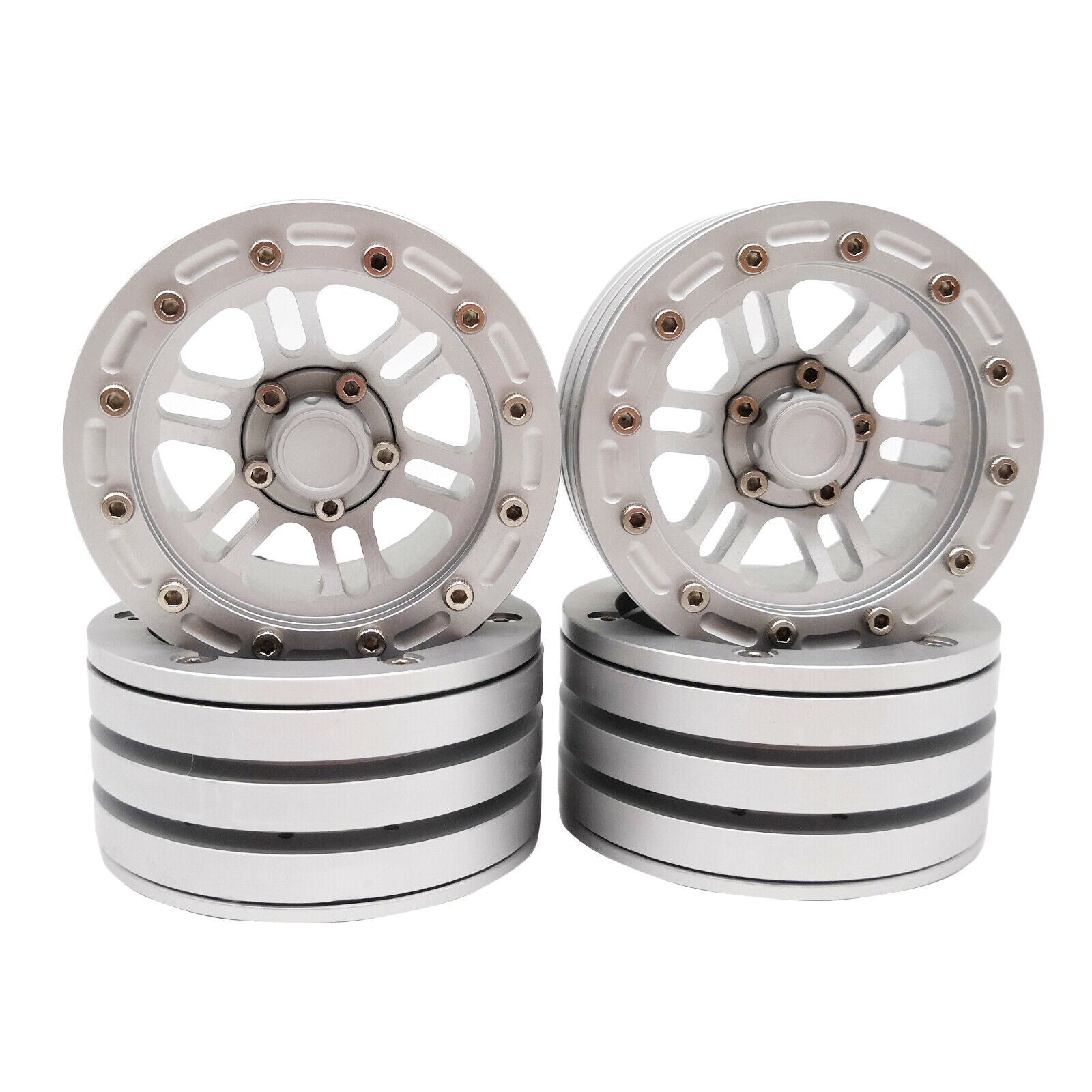 Set of 4 RC Car 1.9 Wheel Hub Rim for SCX10 RC Rock Buggy Car DIY Vehicle